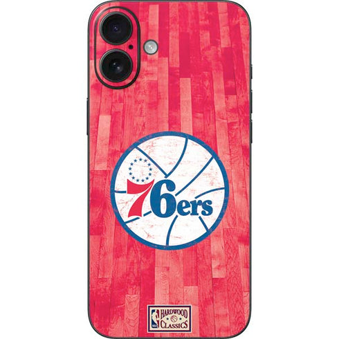 NBA Philadelphia 76ers Hardwood Classics iPhone 16 Plus Skin